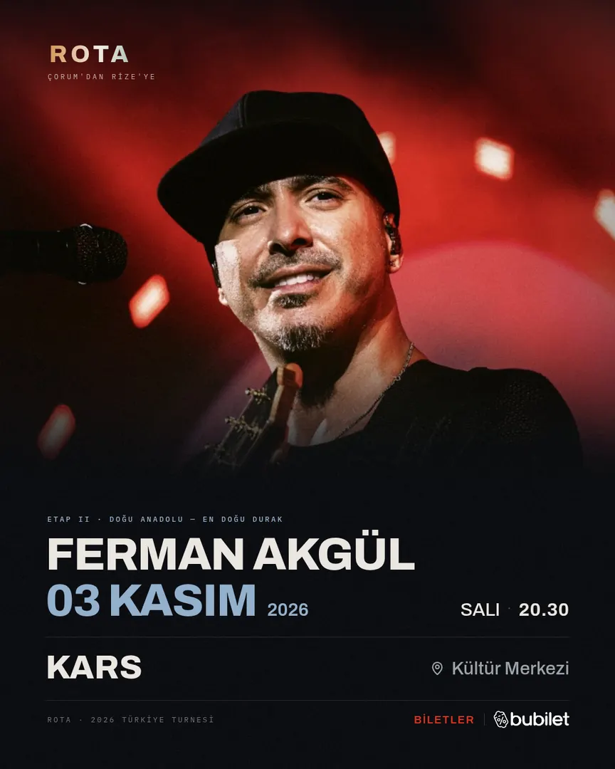 Kars — Ferman Akgül, 03 Kasım 2026, Kars Kültür Merkezi — konser afişi