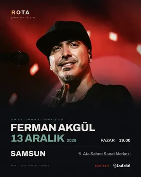Samsun — Ferman Akgül, 13 Aralık 2026, Atakum Belediyesi Ata Sahne — 2026 Türkiye turnesi afişi